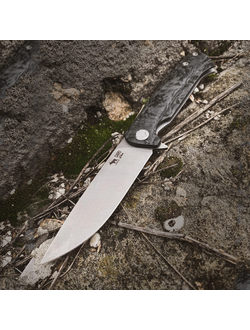 Складной нож Чиж NEXT сталь ELMAX, рукоять карбон