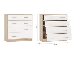 Комод 4ящ Дуб Сонома