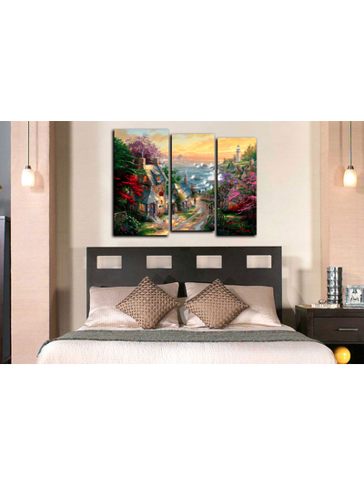 Модульная картина &quot;Старинный город&quot;