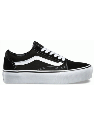 Vans Old Skool Platform Black White