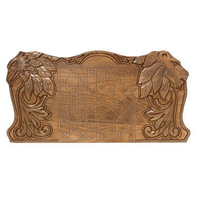 Нарды резные c шашками "Герб РФ и Символы Власти" от мастера Артура Мирзояна