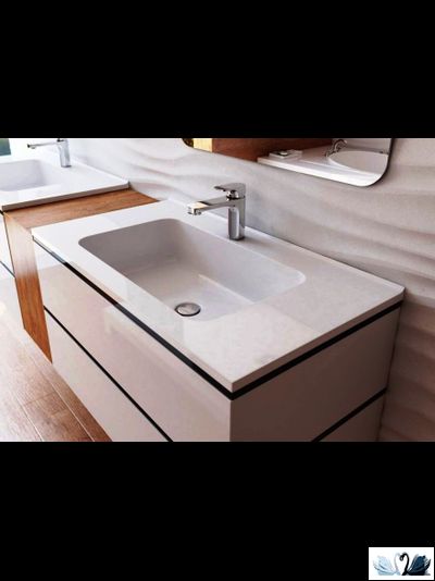 Раковина Эстет Kare 90 х 50 см Мраморная на тумбу купить в магазине Маруся в Краснодаре