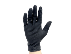 Ультрапрочные нескользящие нитриловые перчатки NATRIX-50BL - 50 штук
