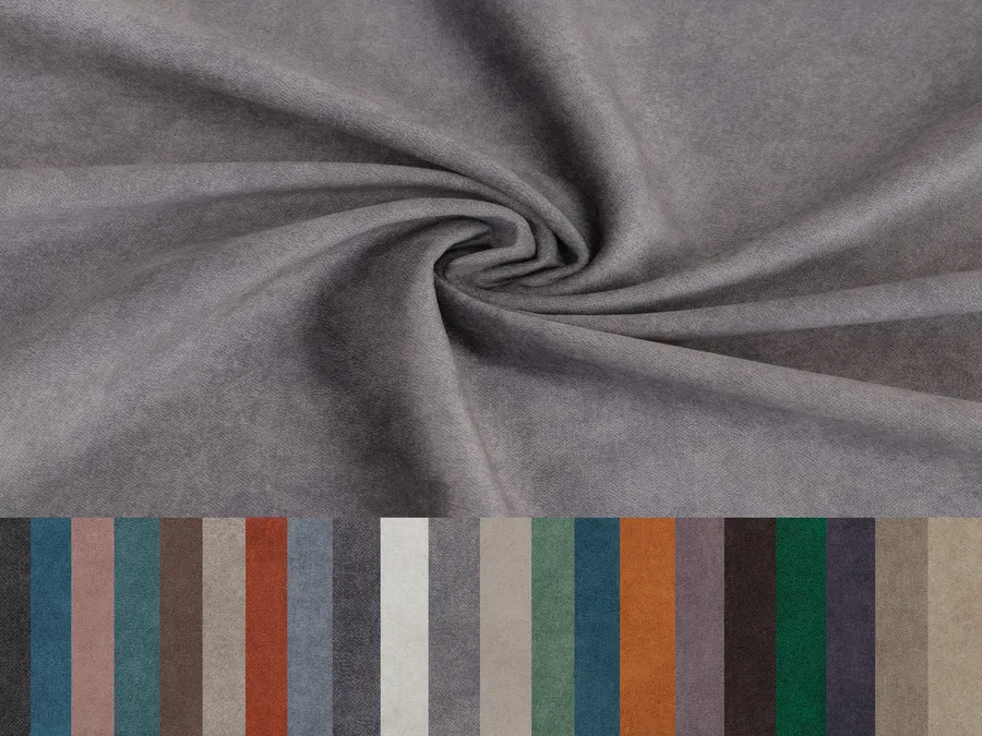 (АРБ) Велюр "Ноэль" (NOEL).
В ряду однотонных мебельных тканей достойное место занимает нарядный и стильный велюр NOEL . Ткань с мягким ворсом, слегка блестящая, меняющая оттенки в зависимости от освещения, украсит интерьер любого стиля.