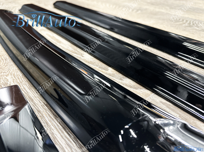 Молдинги Toyota Land Cruiser Prado 150 черные с хромом