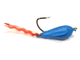 Приманка Малек-Гаврик 25мм, крючек №1, цвет № 4 - Голубой (UV), хвостик распушенный красный