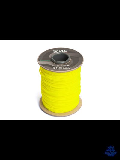 Линь 1.5мм Sigalsub Yellow Fluo Polyester, за 1м