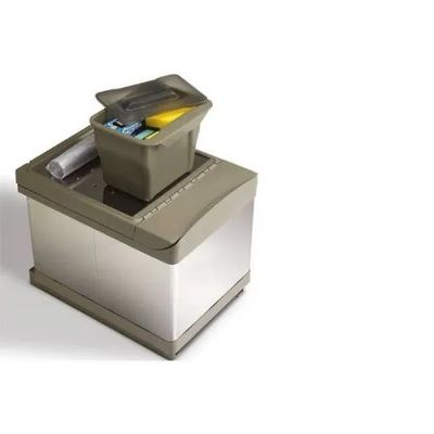 Система сортировки мусора ALBIO 30 2X16 L серый пластик/нержавещая сталь