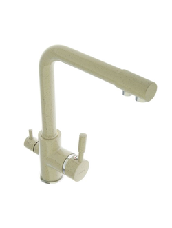 Смеситель для кухни с каналом для питьевой воды, Латунь, Бежевый, Accoona A5179-4E