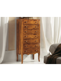 КОМОД ШПОНИРОВАННЫЙ ОРЕХОМ, С СЕМЬЮ ЯЩИЧКАМИ (L55*P35*H115)  ART. 14.21 TOSATO