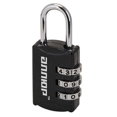 Замок навесной АЛЛЮР ВС1К-22/3 (HA816) черный кодовый d=3мм  [96 161]