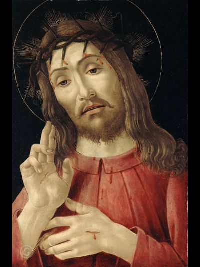 Картина обогреватель, репродукция Сандро Боттичелли Воскресший Христос