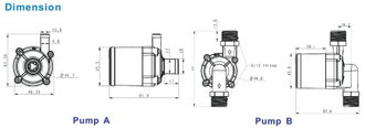 Насос циркуляционный TL-B10H/S-A12-0905 (DC, 12 В, 1,4 А) фото 3