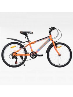 Велосипед 20" Avenger C200 11 оранжевый/синий неон