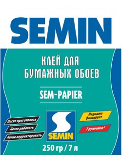 SEM PAPIER клей для бумажных обоев 250 г.