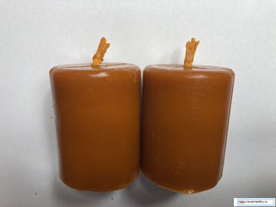 Свеча оранжевая цилиндр 5 см (3 ч. горения).