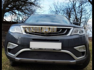 Защита радиатора Geely Atlas 2017- black низ