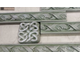 Декор-изразец к плитке под кирпич Kamastone Плетенка 3081, темно-зеленый с перламутром