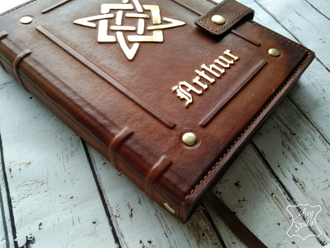 кожаный ежедневник, славянский символ, сварог оберег, подарок руководителю, блокнот купить, сварог