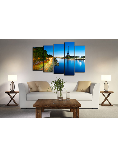 Модульная картина &quot;Ночной Париж&quot;