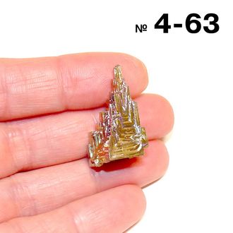Висмут выращенный (кристалл) №4-63: 8,8г - 25*15*12мм