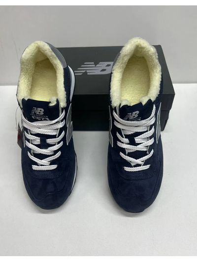 New Balance 574 Blue Reflective зимние
