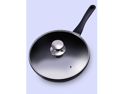 Сковорода ВОК литой алюминий, 28см с крышкой