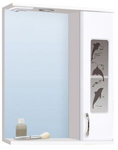 Шкаф зеркальный "Дельфин 550" с подсветкой Vako