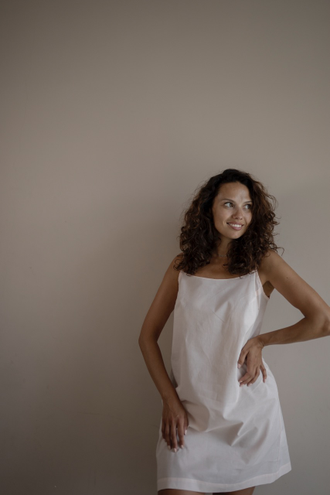 Комбинация из батиста (персиковая)