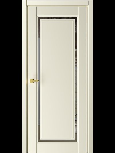 Межкомнатная дверь Эрмитаж 8 ваниль, парящая филенка