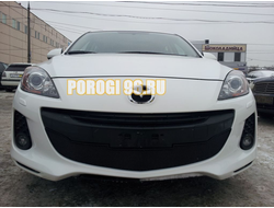 Защита радиатора Mazda 3 2011-2013 black