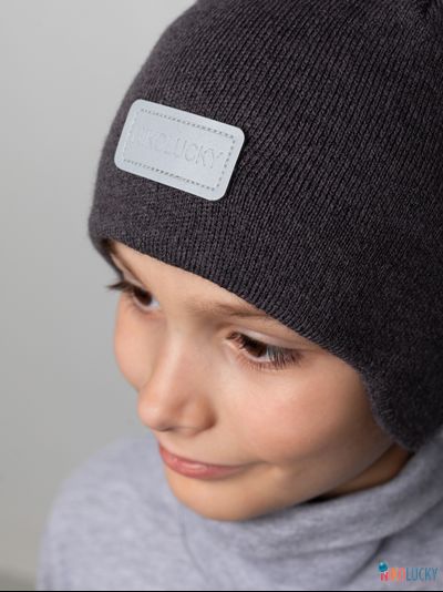 Шапка 24201-02 х/б подклад, графит 54-56