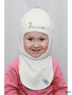 Шапка-шлем "Princess"  18101-07, цвет белый р. 48-50