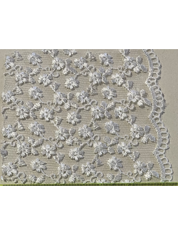 Гипюр Индонезия белый и молочный, ширина 110см, арт. 4747