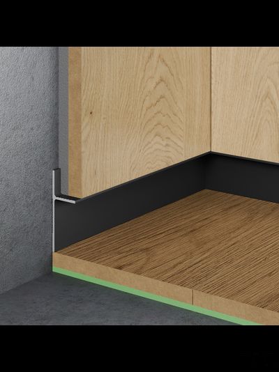 Теневой плинтус скрытого монтажа Pro Design Panel 7208 Черный Муар