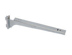 2253DX/SX Полкодержатель хром левый-правый прямой под полку 300 мм с двойным зацепом для системы Базис/Canalina/Global