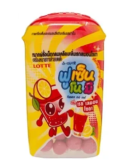 Lotte Жев.резинка драже Fusen Лимонад 15гр (10)