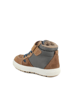 КОЖАНЫЕ БОТИНКИ ДЛЯ МАЛЬЧИКОВ, БЕЖЕВЫЙ/СЕРЫЙ 2889522