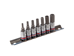 Набор торцевых насадок 1/4", Hex, 1/8" - 3/8", L = 37 мм, 7 предметов KING TONY 2127SR