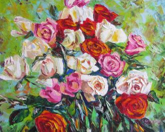 Картина Розы в сентябре Круглова Светлана