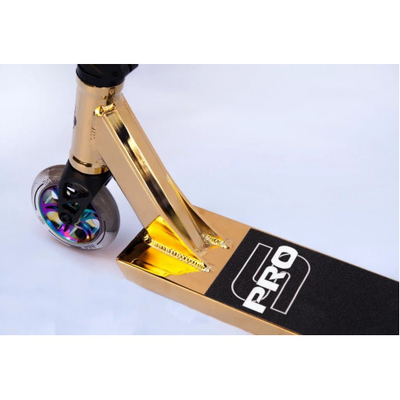 Самокат трюковый S-PRO золотой хром