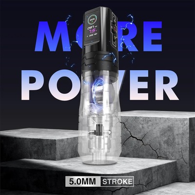 (УЦЕНКА) Беспроводная тату машинка EZ P3 Pro Turbo 5 Strokes 2 Power Black