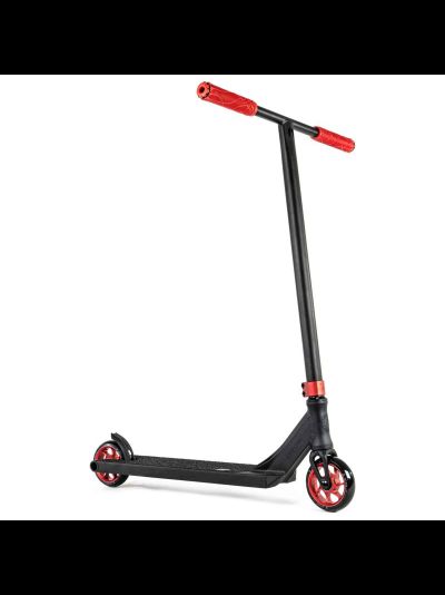 Трюковой самокат Ethic Pandora Complete L в красном цвете для экстремального катания.
