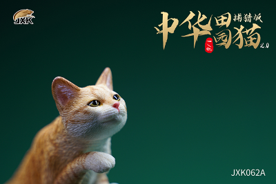 Рыжий кот с мышкой - Коллекционная ФИГУРКА 1/6 scale Felis catus 2.0 (JXK062A) - JXK