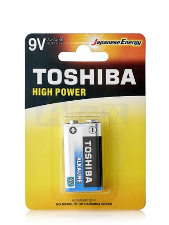 Батарейка солевая Toshiba 6LR61/1BL 1 штука