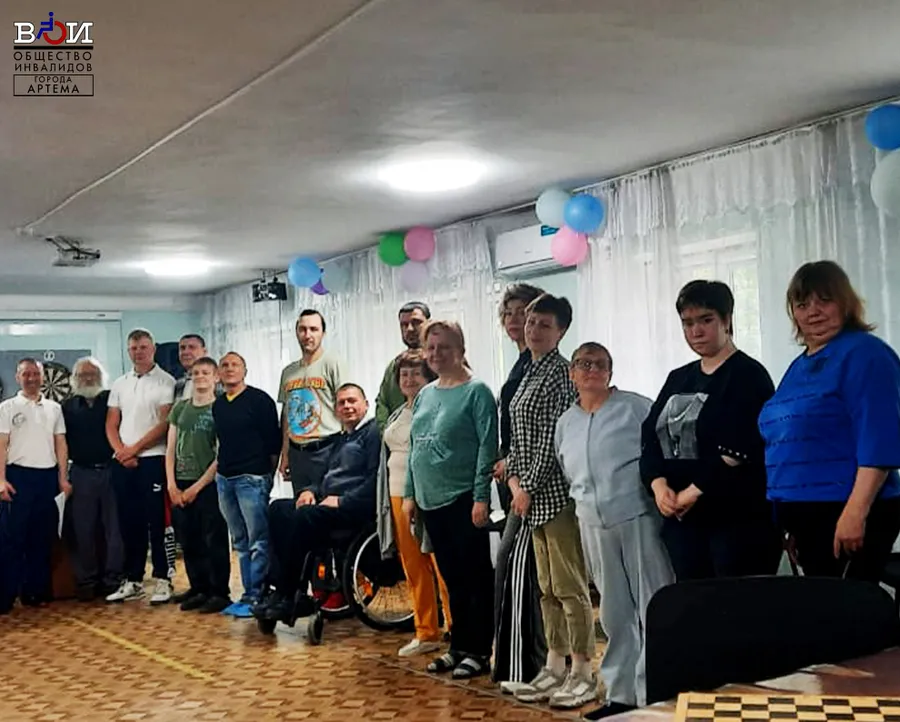 Спортивные соревнования в обществе инвалидов г. Артема 14.06.2024