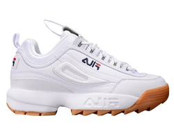 Женские кроссовки Fila Disruptor 2 Premium Бело-коричневые женские (36-40)