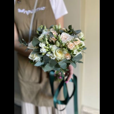 Букет невесты &amp; Бутоньерка № 1314