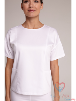БЛУЗА МЕДИЦИНСКАЯ DR.SUPER "Sky" белая