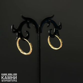 Швензы "КОНГО КРУГ" ЛЮКС 16х18 мм, покрытие в ассортименте, цена за пару